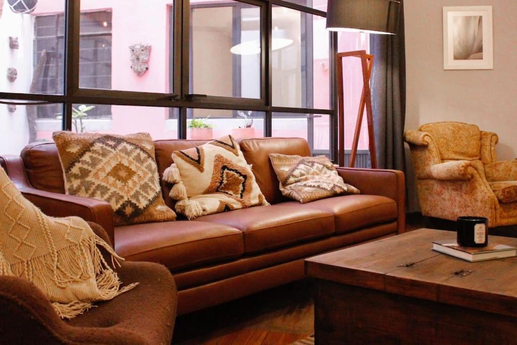 New Mex Inspired Bo-Ho Chic Apartment With Private Patio And Roof Terrace Mexico by Eksteriør bilde