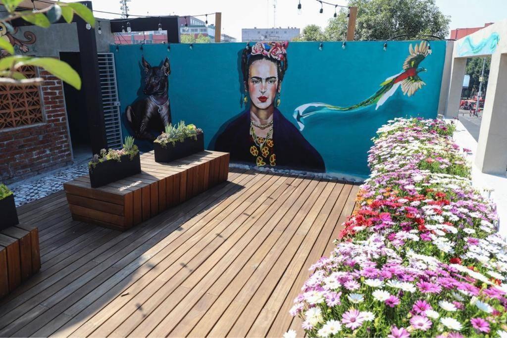 New Mex Inspired Bo-Ho Chic Apartment With Private Patio And Roof Terrace Mexico by Eksteriør bilde